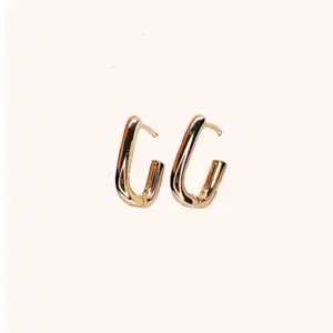 Argollas Rectangulo Gold - Imagen 2